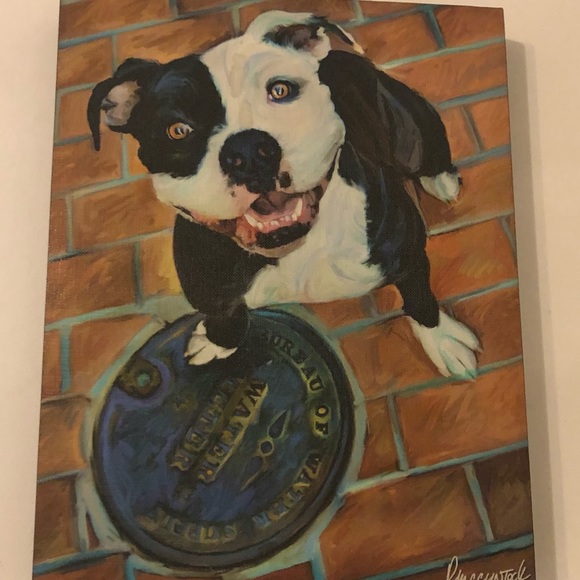 Canvas Dog Print - Picture 1 of 3
